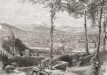 Turin, Italien im späten 19. Jahrhundert. Aus Italienische Bilder von Rev. Samuel Manning, veröffentlicht ca. 1890.