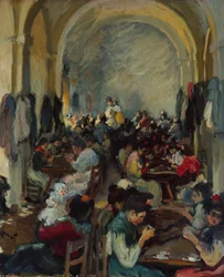 Zigarrenherstellung in Sevilla, 1899