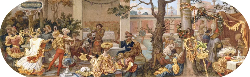 Ein Florentiner Fest: Zeitvertreib nach dem Mittagessen