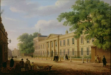 Ansicht des Emmanuel College, Universität Cambridge