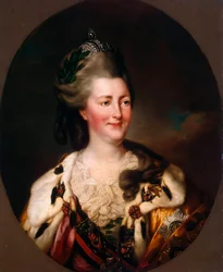Porträt von Kaiserin Katharina II., 1729-1796, 1782