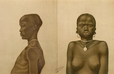 Waganda-Junge und Dinka-Mädchen, aus 