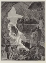 Die britische Mission in Marokko, die Höhlen des Herkules, in der Nähe von Tanger