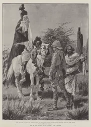 Die britische Niederlage in Somaliland, eine Vorhut befragt einheimische Spione im Busch