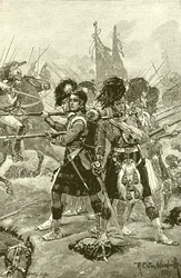 Die Zweiundvierzigsten Highlander bei Quatre Bras