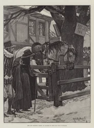 Das verlorene Pferd des Soldaten, ein Vorfall des Bürgerkriegs in England