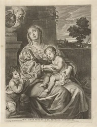 Madonna mit schlafendem Kind und Johannes dem Täufer