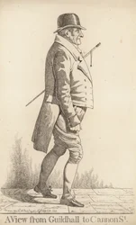 Ein Blick von Guidhall zur Cannon Street