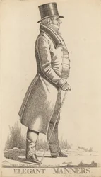 Charles Manners Sutton; 1. Viscount Canterbury; Elegante Manieren