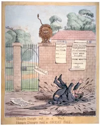 Humpty Dumpty saß auf einer Mauer, 1821