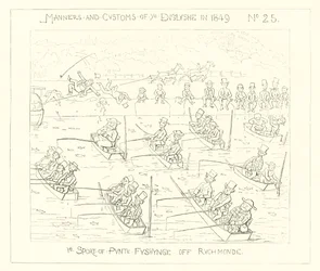 1849, Der Sport des Stocherfischens bei Richmond