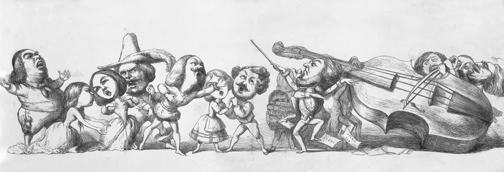 Italienische Besucher der Großen Ausstellung, 1851