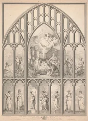 Das Westfenster der Kapelle, New College Oxford