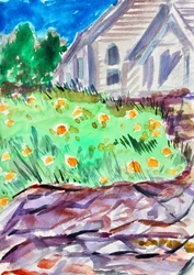 Kirche auf einem Hügel, Tiburon