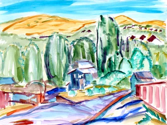 Häuser und Hügel, 2019