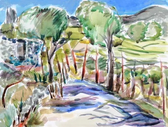 Zwei Bäume im Jack London State Park, 2017