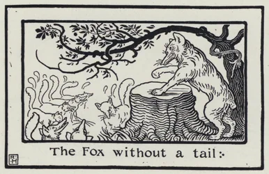 Der Fuchs ohne Schwanz (Stich)