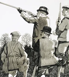 Als Prinz von Wales verbrachte König Edward viel Zeit mit Jagen und Schießen