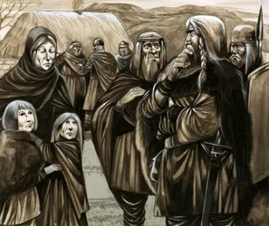 Kinder armer angelsächsischer Familien in die Sklaverei verkauft