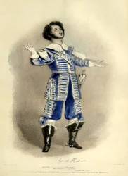 I Puritani mit Giovanni Rubini als Arturo (schuf die Rolle) aus der ersten Produktion in Paris, Théâtre-Italien