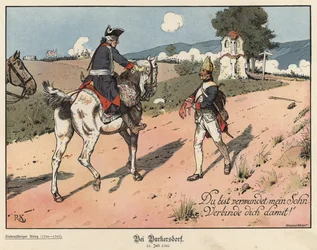 Friedrich der Große von Preußen in Burkersdorf