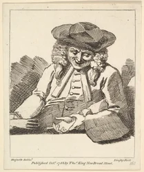 Ein Pfarrer, der die Hände zweier Menschen verbindet, Oktober 1788