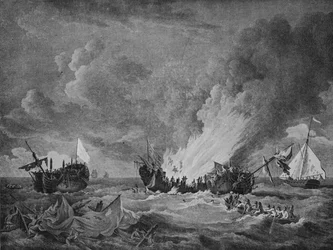 Die Quebec und die Surveillante, ca. 1780