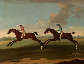 Aaron und Driver laufen den zweiten Lauf in Maidenhead, 1754