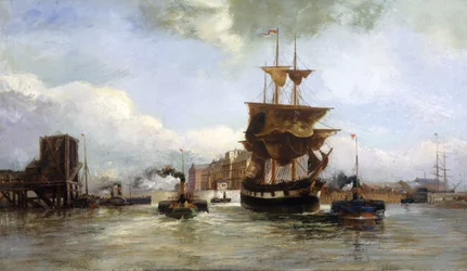 Verlassen des West Bute Docks