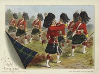 Die Gordon Highlanders (Chromolithographie)
