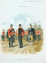 Das Highland Light Infantry, aus der Beilage zur Art and Navy Gazette, 7. Dezember 1895
