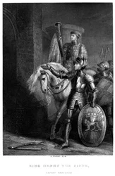 König Heinrich V. 1387-1422, vor Harfleur, 19. Jahrhundert