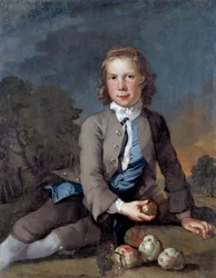 Junge mit Äpfeln, 1729-1740