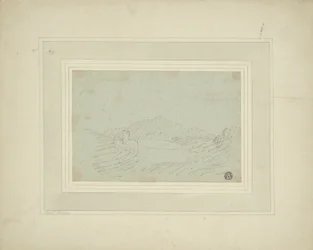 Ruinen in einem bergigen Land