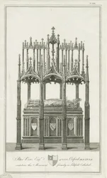 Lichfield Kathedrale - Denkmal für Bischof Blythe: Gravur