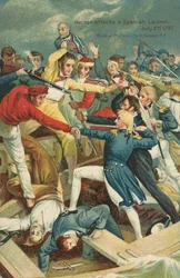 Nelson greift ein spanisches Boot an