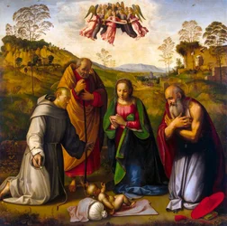 Die Jungfrau mit Kind und den Heiligen Franziskus und Hieronymus, 1510er Jahre