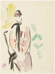 Skizze für ein Porträt von Frau De Carnière-Wouters, Ehefrau des Künstlers