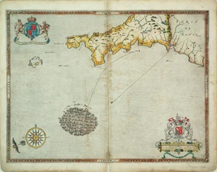 Die spanischen und englischen Flotten in der Nähe von Plymouth am 30. - 31. Juli