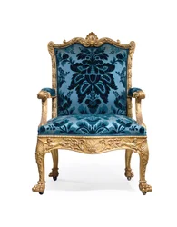 Ein Paar George III vergoldete Holzsessel