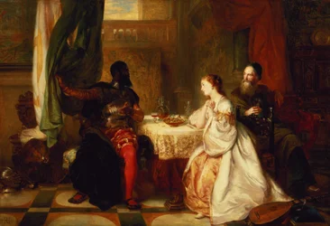 Othello erzählt Desdemona von seinen Abenteuern, 1869