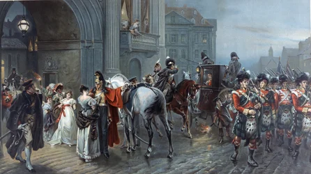 Einberufen nach Waterloo, Brüssel, 1815, ca. 1898