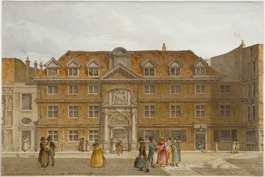Ansicht von Blackwell Hall in der King Street, City of London