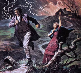 Heathcliff und Cathy, aus dem Roman Sturmhöhe