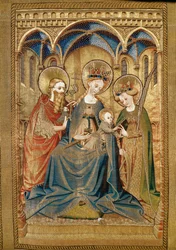 Maria und Kind zwischen Katharina und Johannes dem Täufer (Detail)