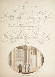 Ms. New Coll 380, f9r. Die Altertümer der Kathedrale von Saint Mary, Carlisle, gezeichnet von Robert Carlile, 1795