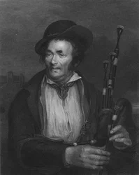 Der Dudelsackspieler, um 1845