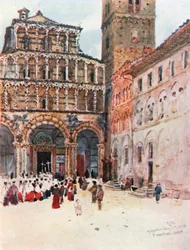 Westfassade der Kathedrale von San Martino Lucca