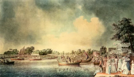Ein Ruderwettkampf in Richmond