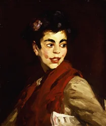 Zeitungsverkäuferin - Madrid, 1908